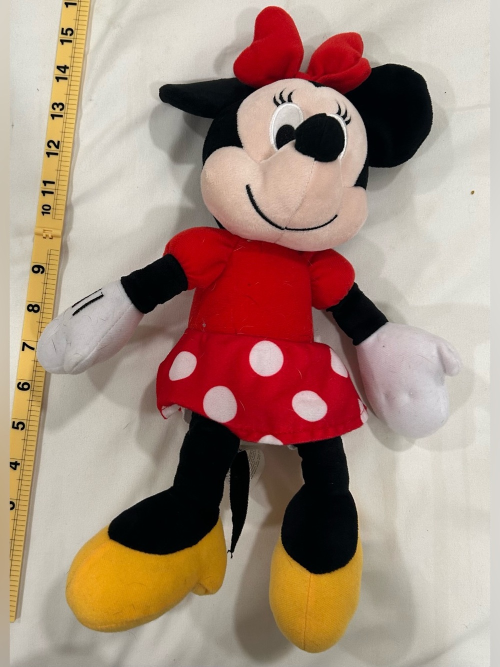 Disney Minnie Mouse Plush Kohl’s Cares Stuffed Animal 18” Red Polka Dot Dress